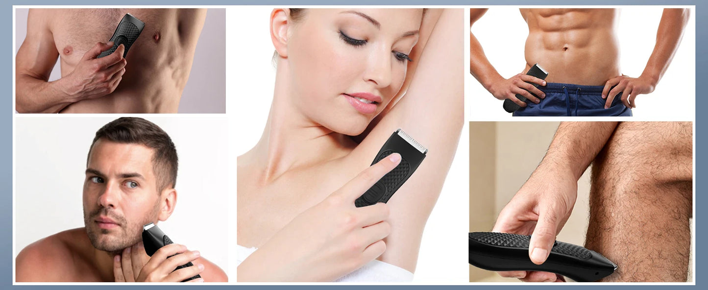Body Hair Trimmer for Men Electric Groin Hair Trimmer