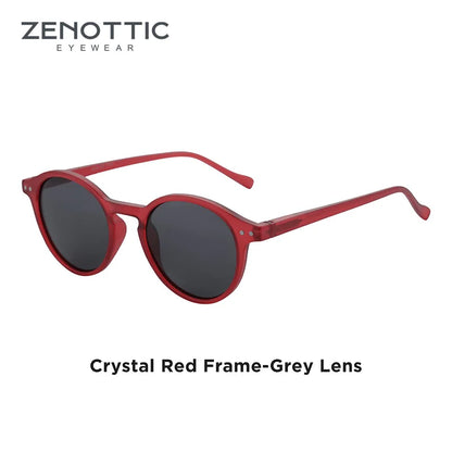 Retro Circular Polarized Sunglasses Vintage