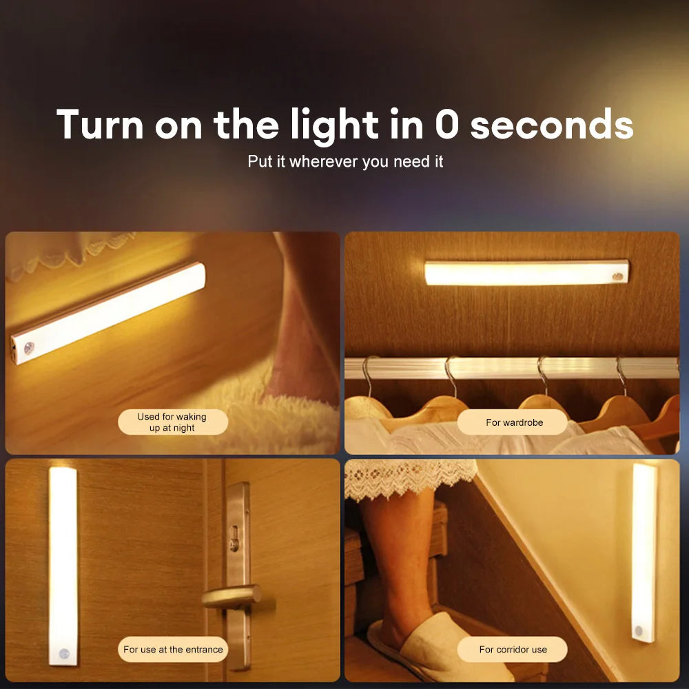 LED Motion Sensor Light Wireless LED Night Light For Kitchen