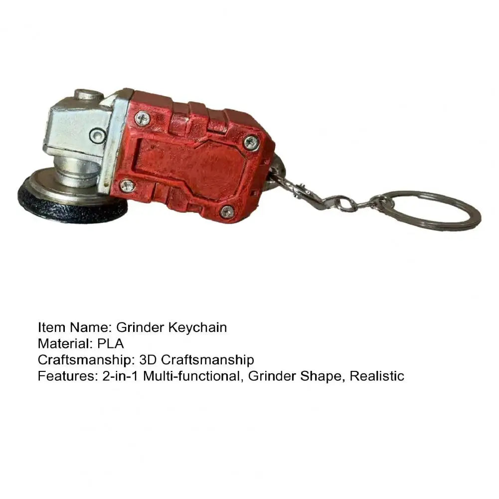 Mini Grinder Keychain 2-in-1 Miniature Angle Grinder