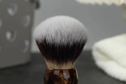 Caramel Cat's Whisker Synthetic Shaving Brush