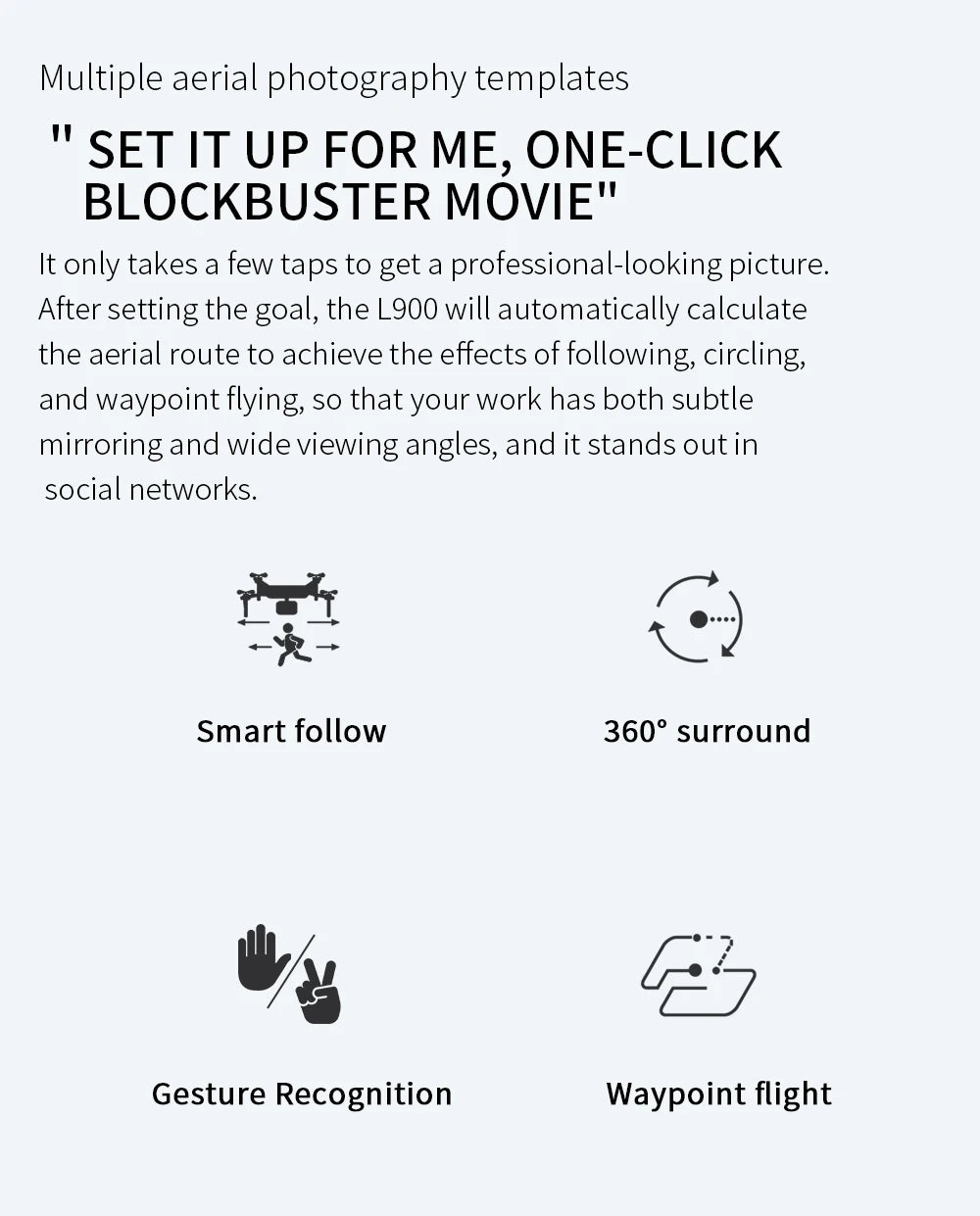 L900 Pro SE MAX GPS Drone 4K Professional Dual HD Camera
