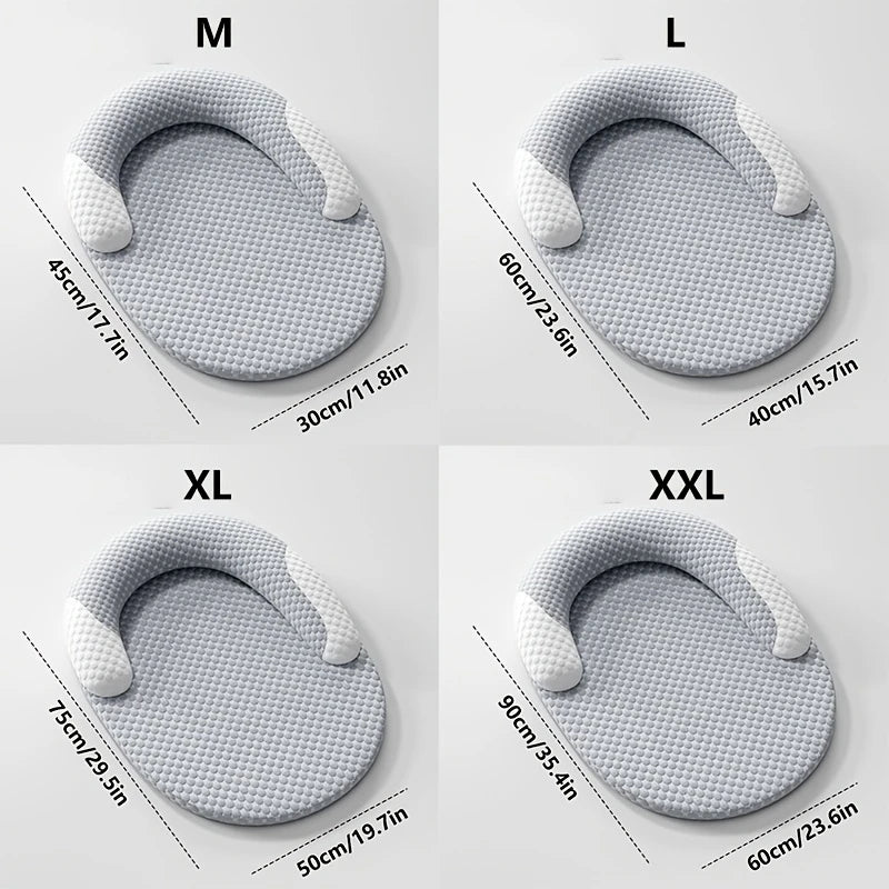 Summer Ice Silk Cooling Dog Bed Oval Breathable Heat Dissipation