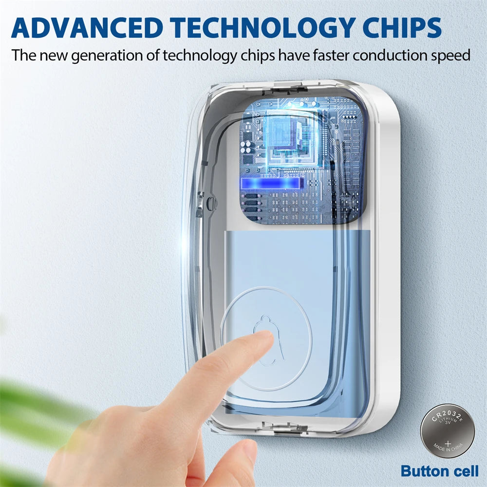 USB Wireless Doorbell Waterproof Welcome Chime Home Door Bell