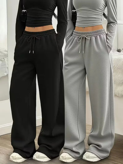 Women Jogger Cotton Pants Casual Drawstring Loose Unisex