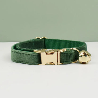 Velvet Cat Collar Bowknot Personalized Collar