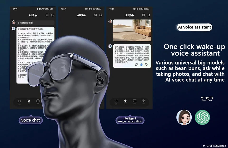 Smart Translation Glasses AI Smart Bluetooth Glasses
