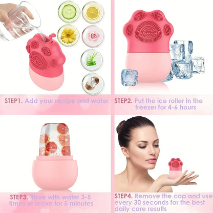 Silicone Ice Face Roller Facial Cube Roller Trays