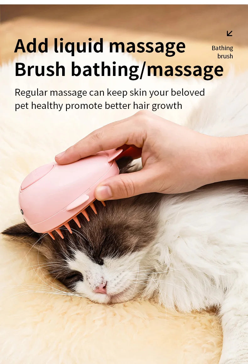 3 in 1 Pet Brush Cat Steam Brush Comb Dog Brush Electric Spray