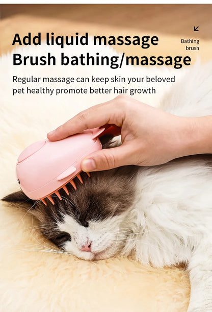 3 in 1 Pet Brush Cat Steam Brush Comb Dog Brush Electric Spray