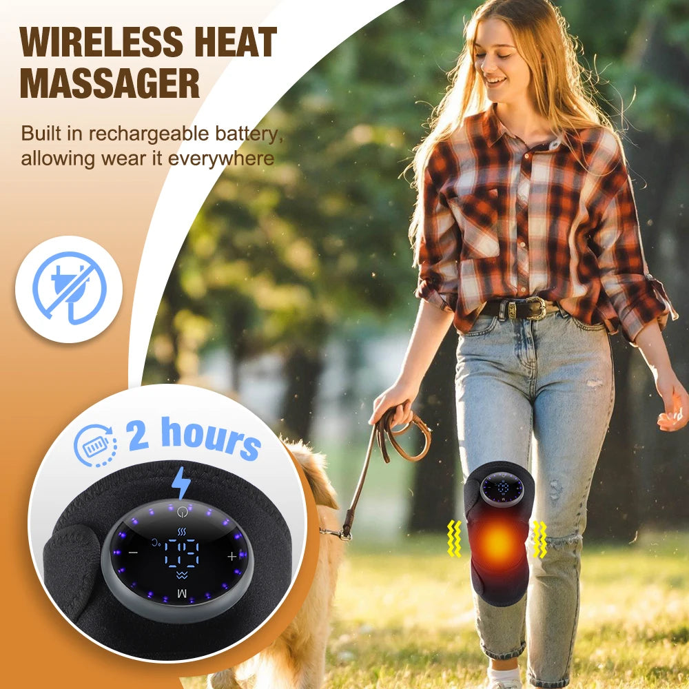 3-in-1 Heated Vibration Knee Massager