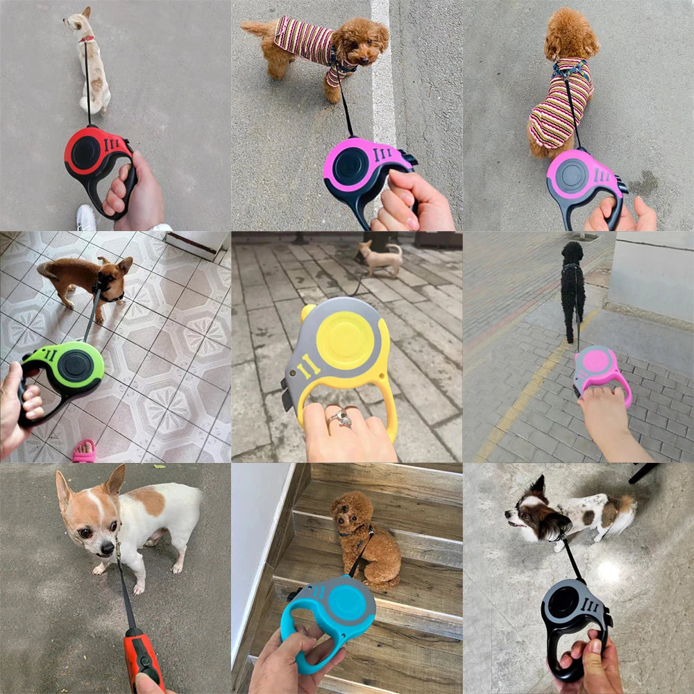 Retractable Pet Dog Leash Dogs Hiking Walking Traction Rope