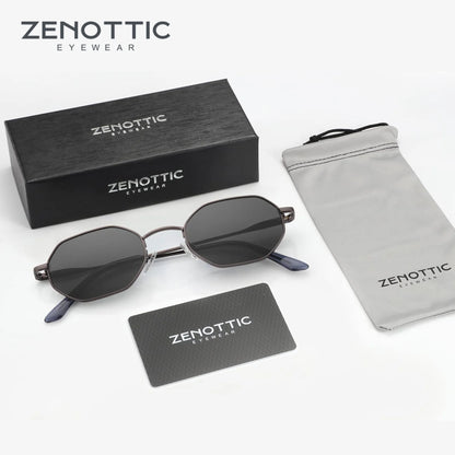 ZENOTTIC Retro Small Polygon Polarized Sunglasses