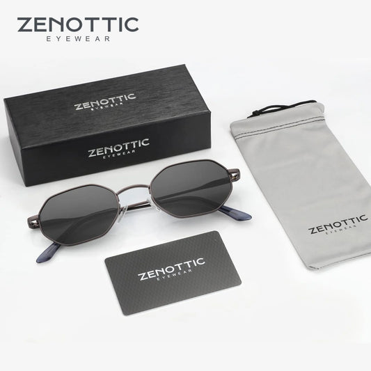 ZENOTTIC Retro Small Polygon Polarized Sunglasses