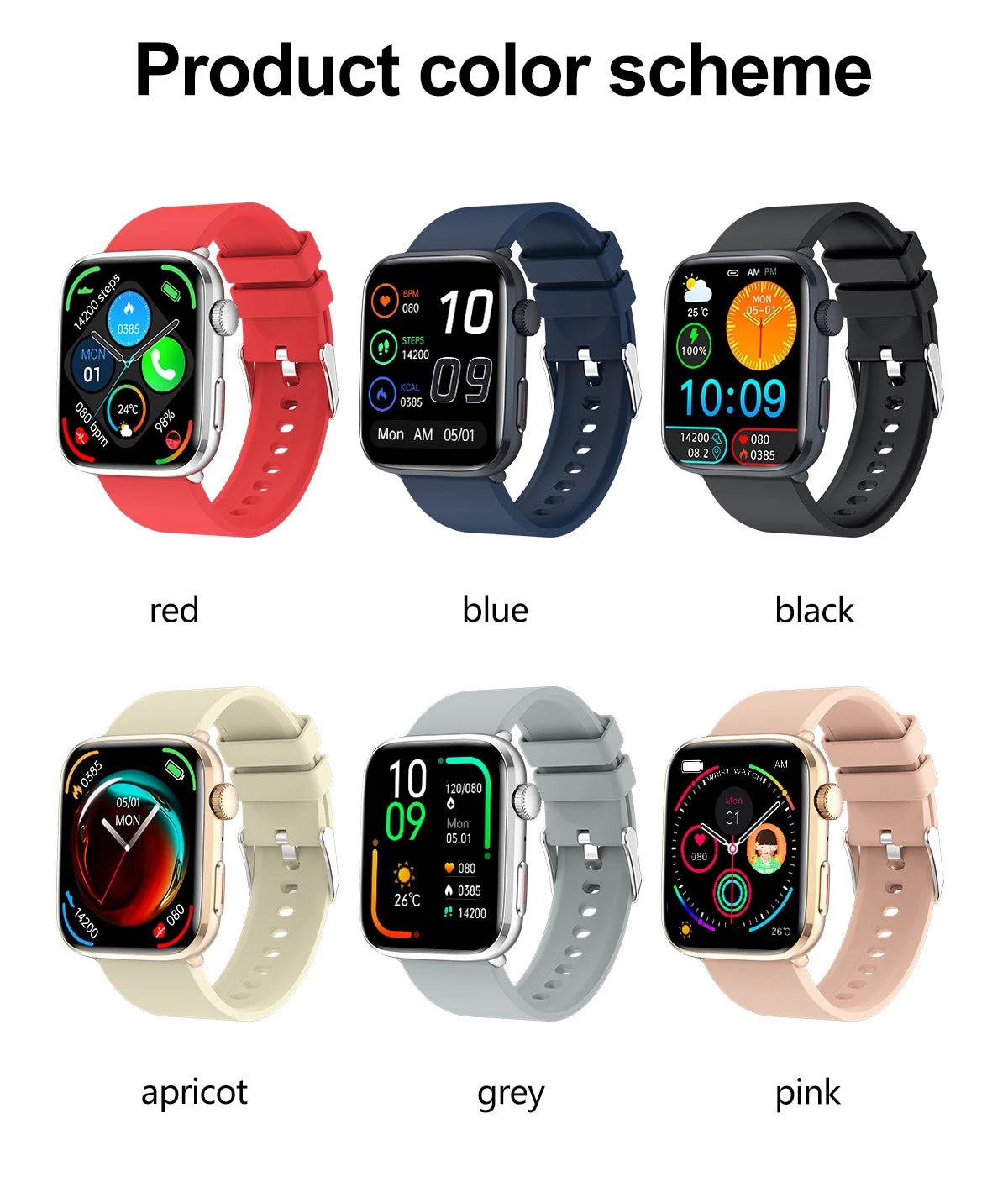 New Women Men AI Smart Diagnosis Watch HRV+PPG Blood Pressure