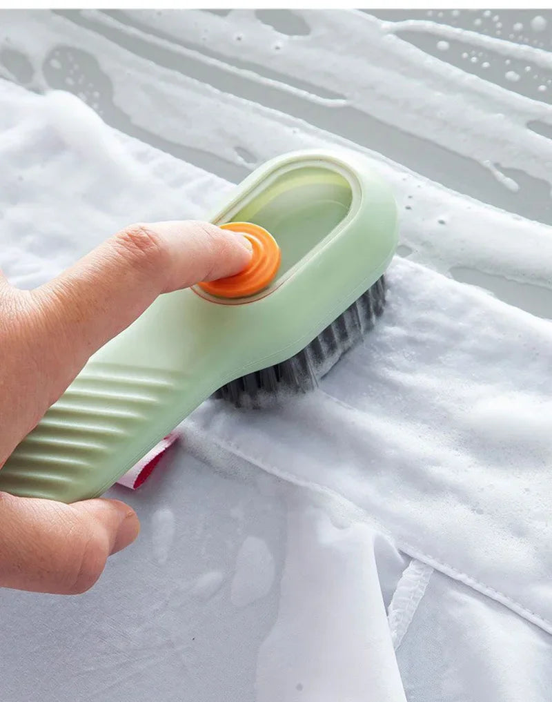 Shoe Washing Machine Bag with Liquid Shoe Brush Set
