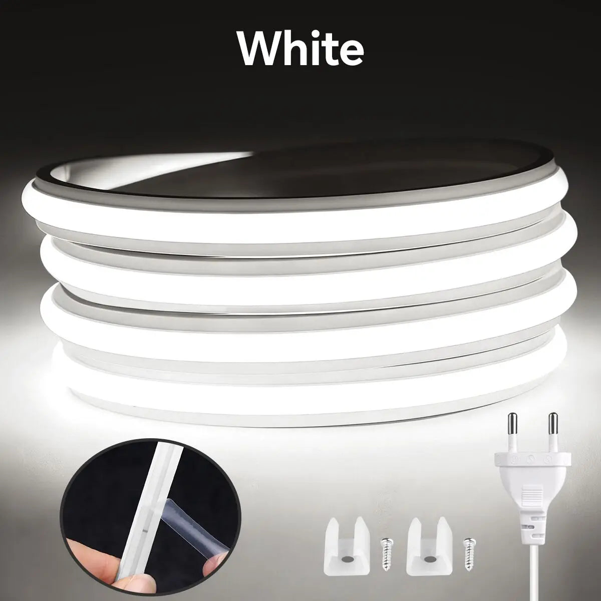 Super Bright 220V COB LED Strip Neon Lights 280LEDs