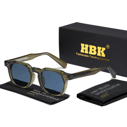 HBK New Square Retro Sunglasses Men Fashion