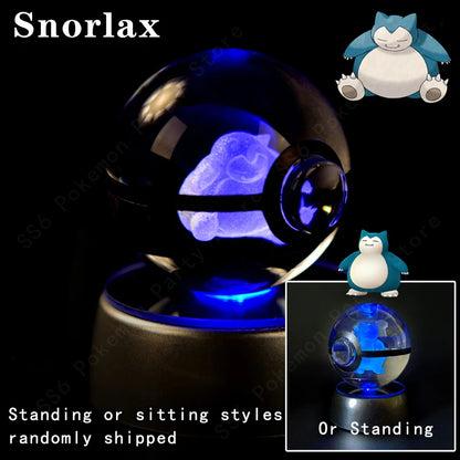 Pokemon Crystal Ball 3D Mewtwo Pikachu Gift