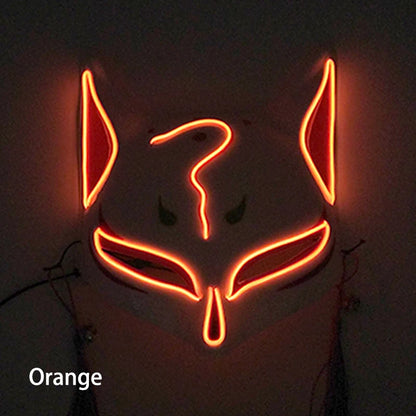 Glowing  Demon Slayer Mask Cosplay Japanese Cartoon
