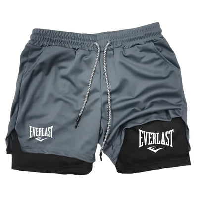 Men Running Shorts 2 in 1 Double-deck Sport Shorts Sportswear