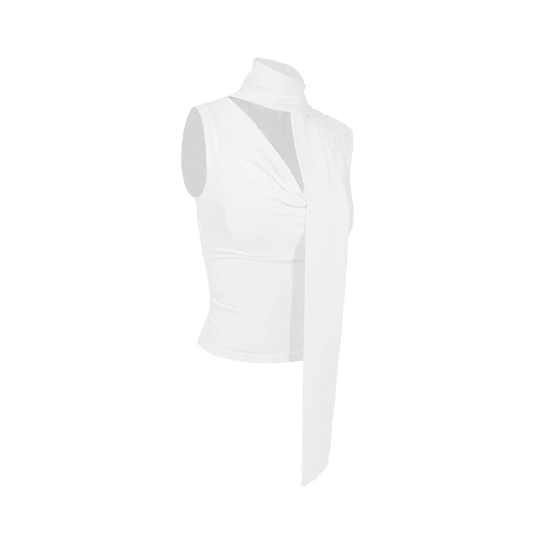 Women's Sexy Sleeveless V-Neck Solid Tank Top Fashion Streetwear