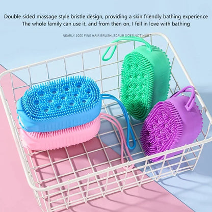 Double Side Silicone Bubble Bath Body Brush
