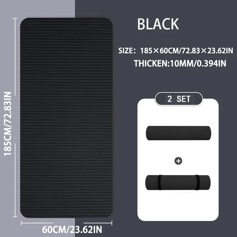 10/Thick NBR Yoga Mats Anti-slip Sport Fitness Mat Blanket