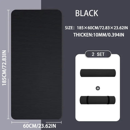 10/Thick NBR Yoga Mats Anti-slip Sport Fitness Mat Blanket