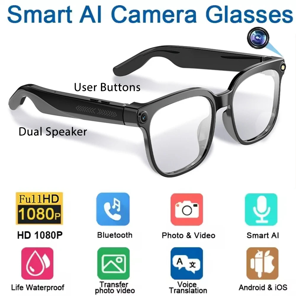 Smart Translation Glasses AI Smart Bluetooth Glasses