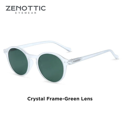 Retro Circular Polarized Sunglasses Vintage