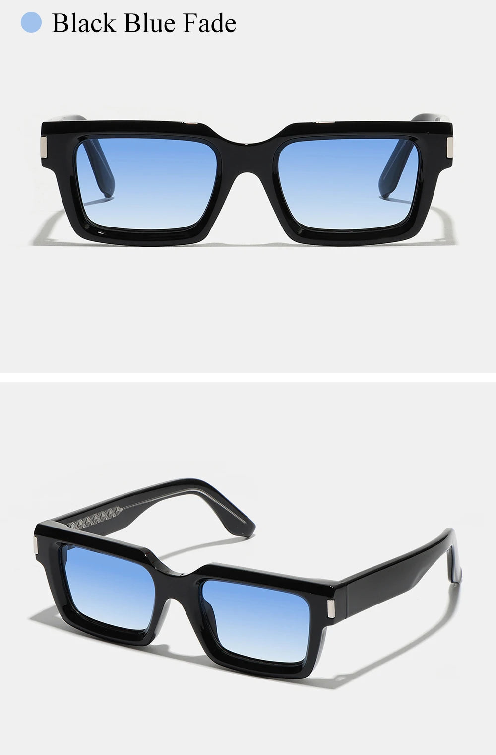Ruiao retro black designer sunglasses vintage eyewear