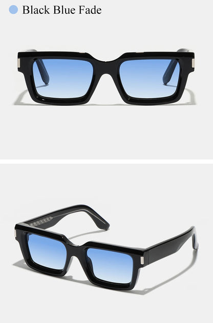 Ruiao retro black designer sunglasses vintage eyewear