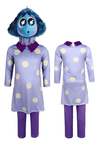 Anime Movie Inside Out Joy Cospaly Costume Disgust