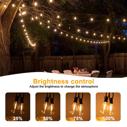 Outdoor String Lights 110V/220V LED Patio Hanging Lights