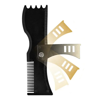5in1 Adjustable Men Beard Modeling Ruler Shaping Styling Template