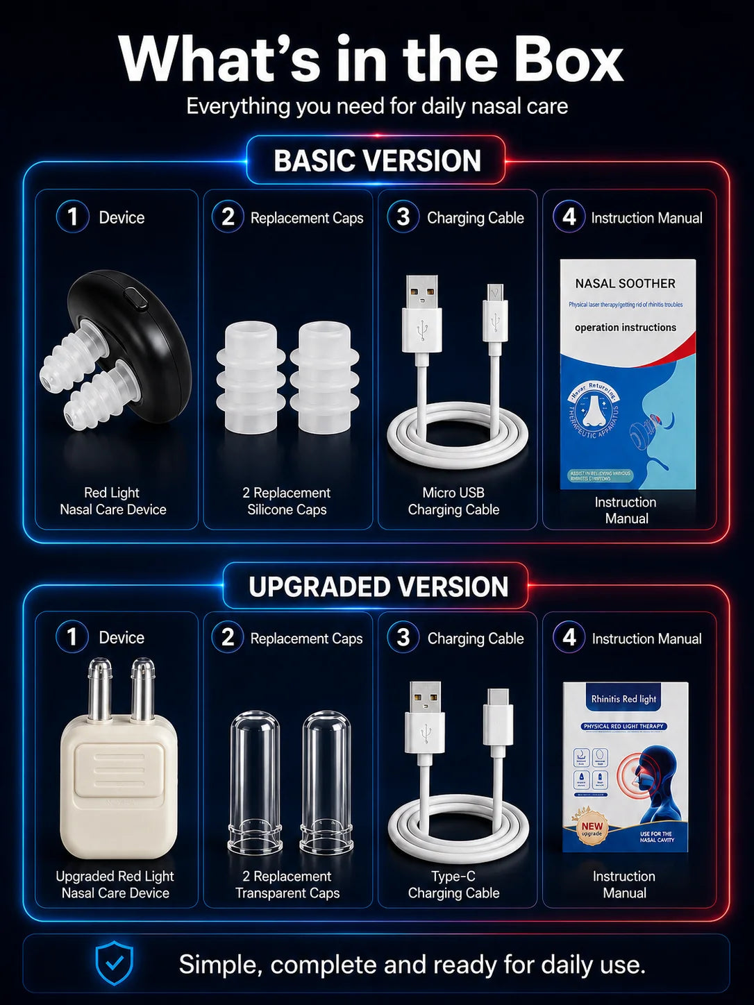 2026 Smart Red Light Nasal Care Device Portable