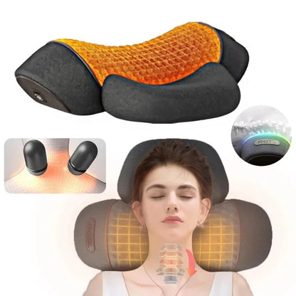 Electric Neck Massager Cervical Pillow Hot Compress