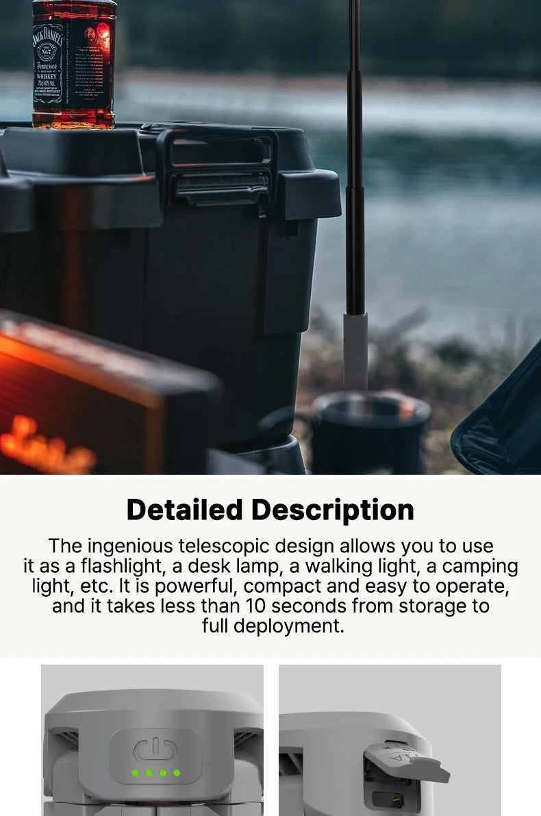 Rechargeable Outdoor Portable Hiking Camping Flashlight