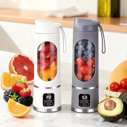 10 Blades Portable Fruit Juicer 450ml Capacity 3 Gears