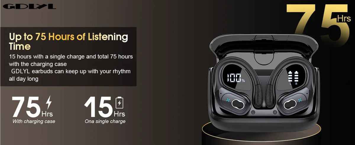 Original GDLYL HD65 TWS Bluetooth V5.4 Headphones Wireless