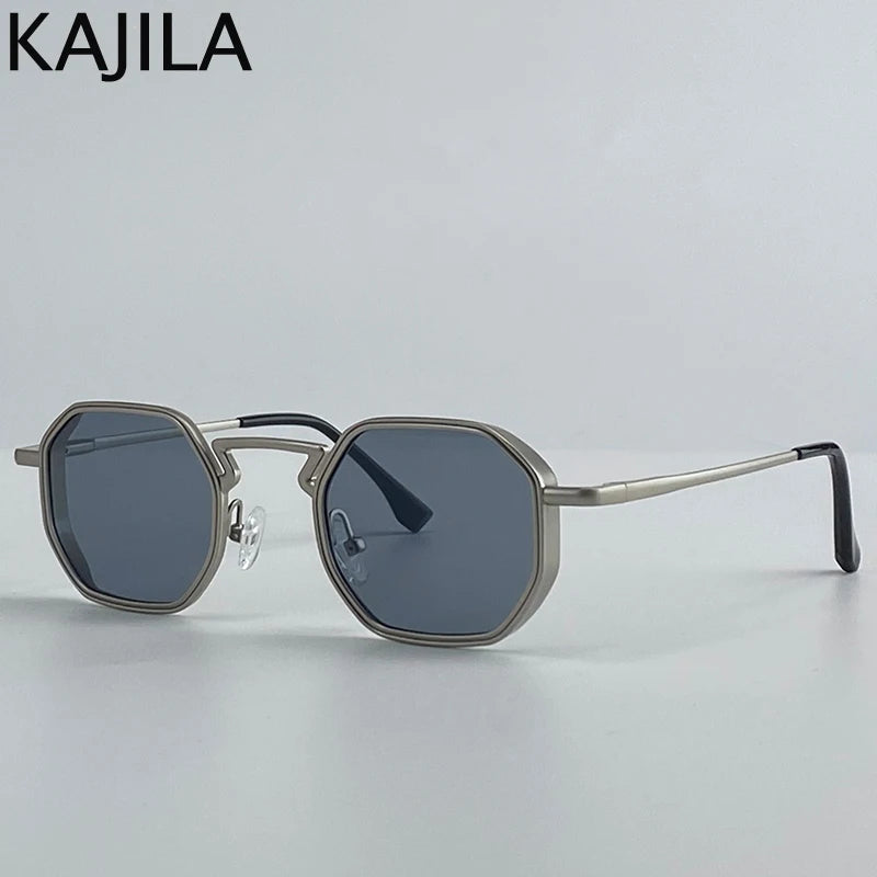 Small Frame Hexason Steampunk Sunglasses Men