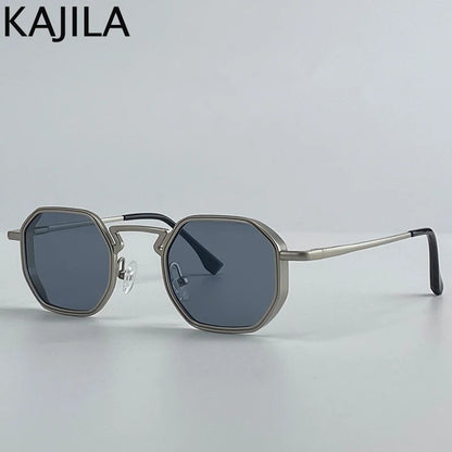 Small Frame Hexason Steampunk Sunglasses Men