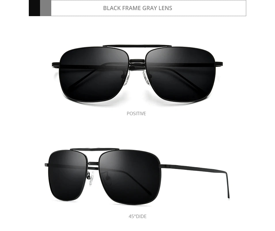 FONEX Pure Titanium Polarized Sunglasses Men Folding