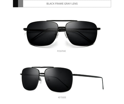 FONEX Pure Titanium Polarized Sunglasses Men Folding