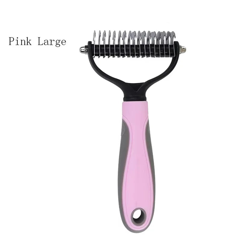 Double Sided Pet Grooming Comb Stainless Steel Dematting