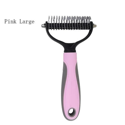 Double Sided Pet Grooming Comb Stainless Steel Dematting