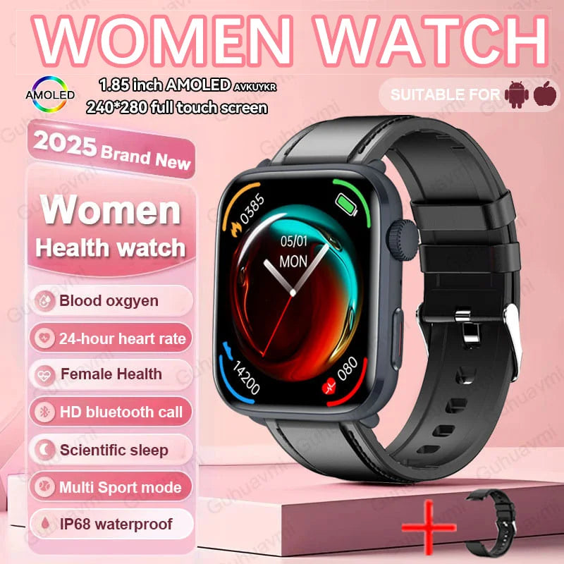 New Women Men AI Smart Diagnosis Watch HRV+PPG Blood Pressure