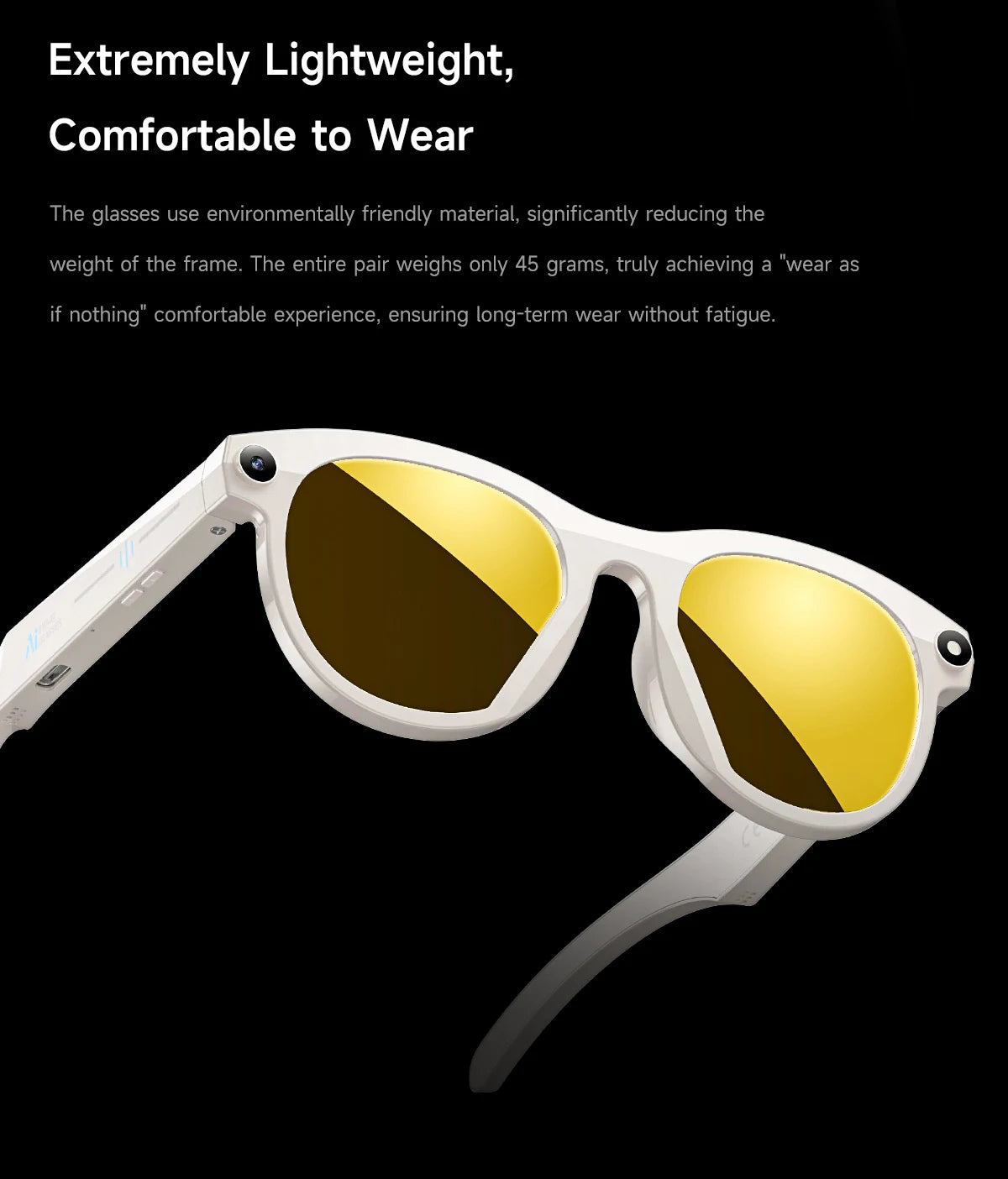 AI Smart Glasses New Interaction With Camera Photo