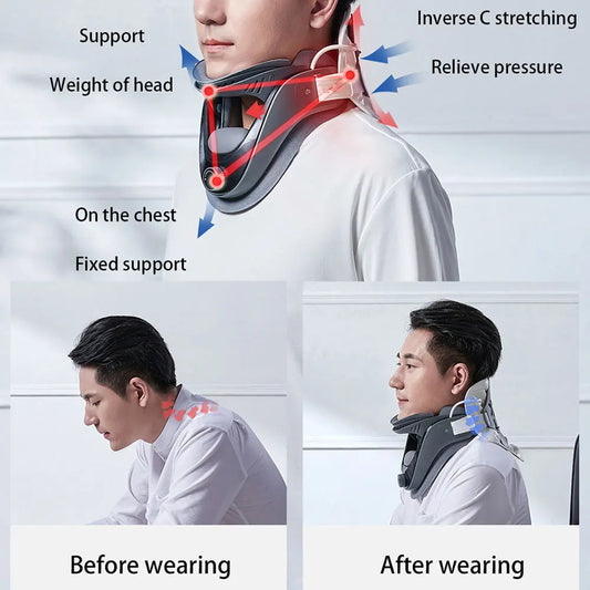 Cervical Neck Traction Device Airbag Support for Neck Pain Relief